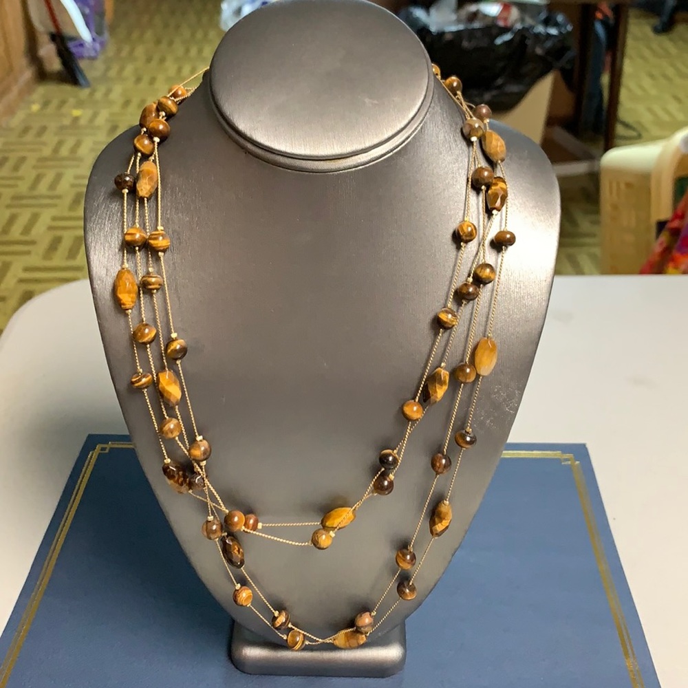 Talbots 24” Semi precious stone necklace